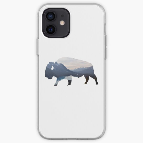Mountains in the Bison iPhone Soft Case