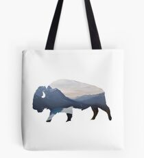 Mountains in the Bison Tote Bag
