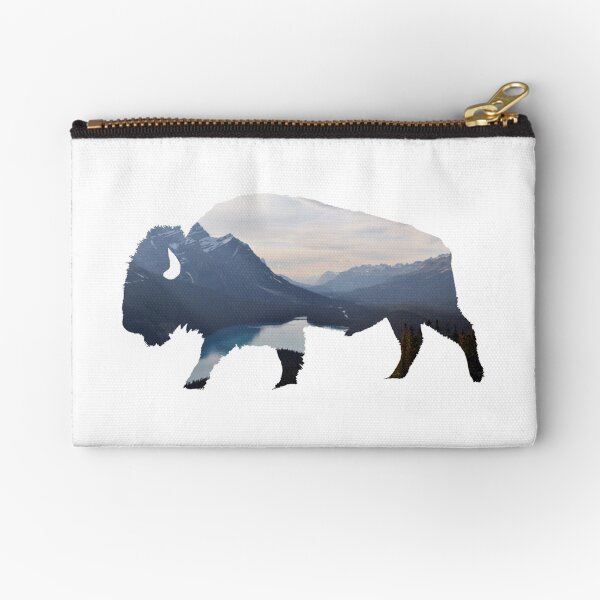 Mountains in the Bison Zipper Pouch