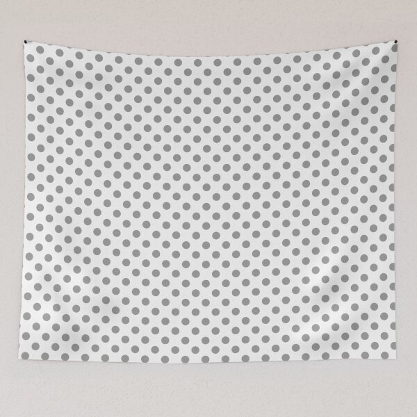 Item preview, Gray Polka Dots on White Background designed and sold by Bumblefuzzies.