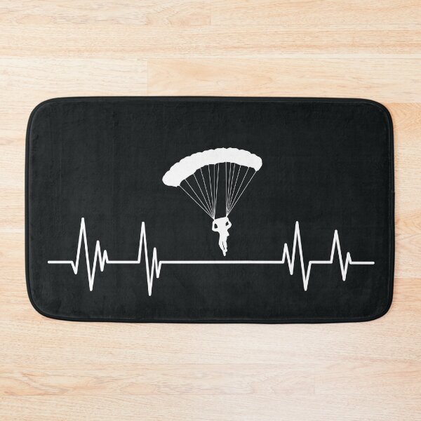 Item preview, Heartbeat skydiving - parachuting, Skydivers gift Parachute Jump Heartbeat, designed and sold by ELmezz.