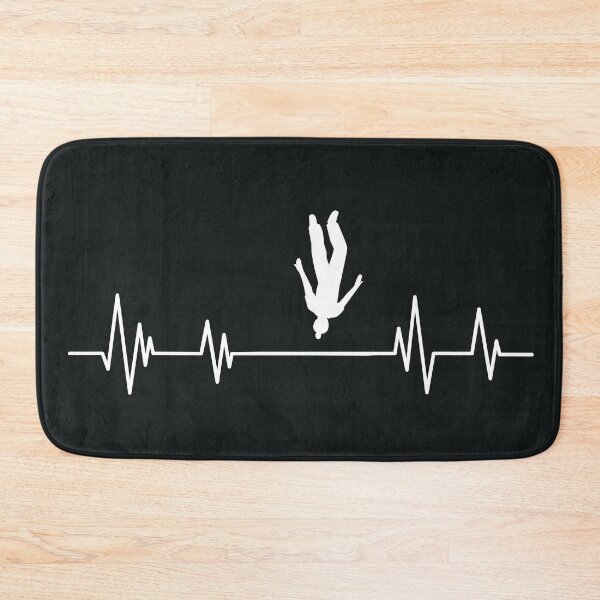 Item preview, Heartbeat skydiving - parachuting, Skydivers gift Parachute Jump Heartbeat, designed and sold by ELmezz.