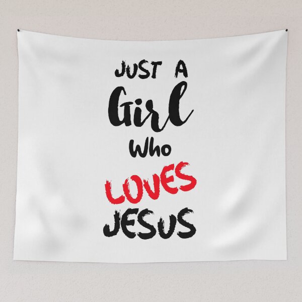 Item preview, Just A Girl Who Loves Jesus designed and sold by DiscGolfTees.