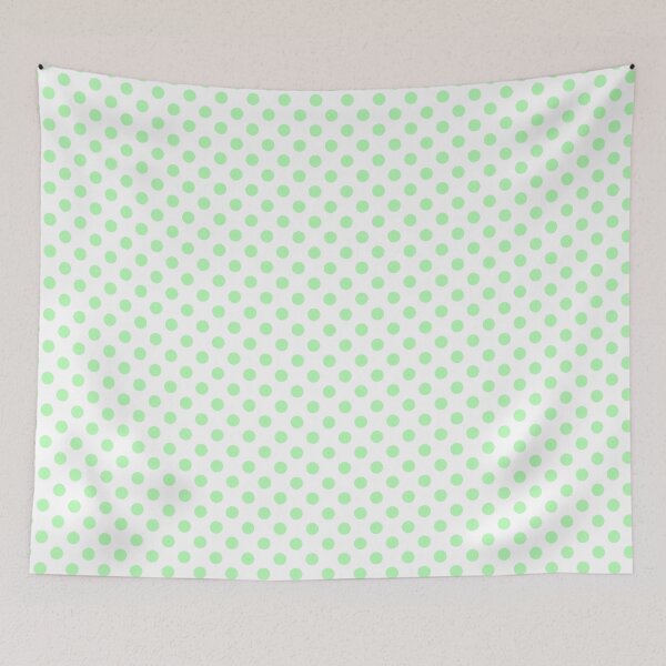 Item preview, Pastel Green Polka Dots on White Background designed and sold by Bumblefuzzies.