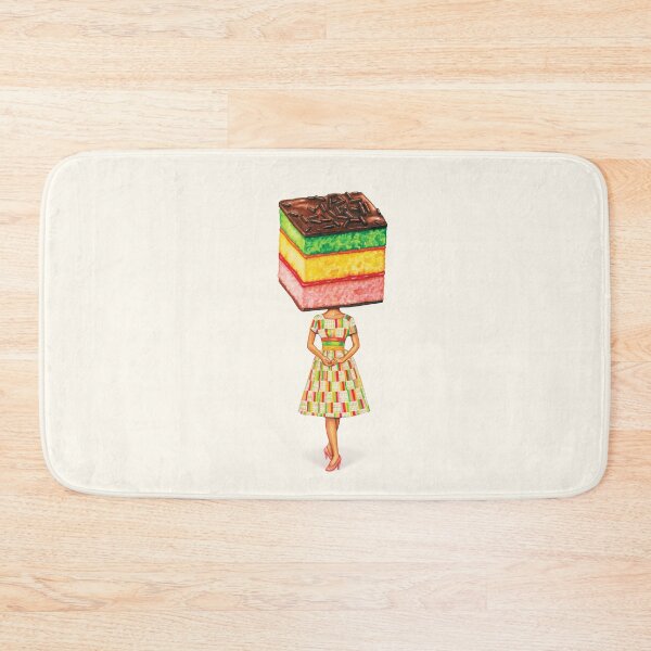 Item preview, Cake Head Pin-Up: Italian Rainbow Cookie designed and sold by Kelly  Gilleran.