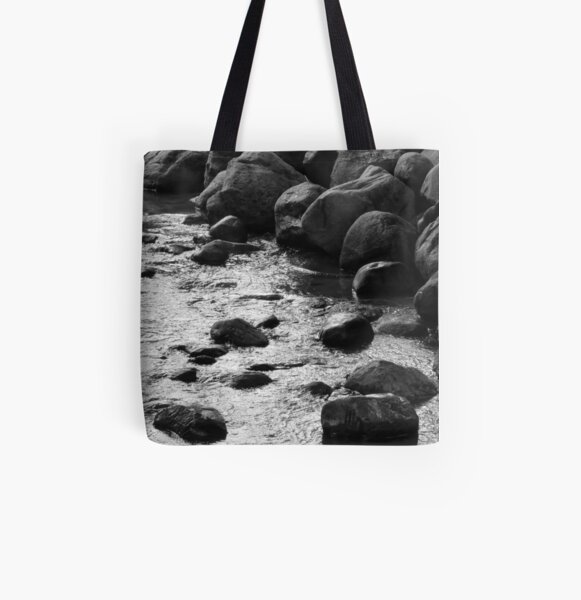 Rocky Stream All Over Print Tote Bag