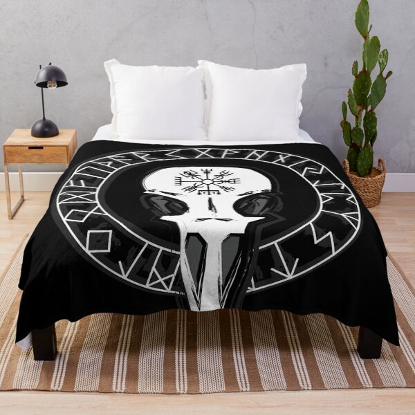 Item preview, Raven skull with a large rune circle designed and sold by Skady666.