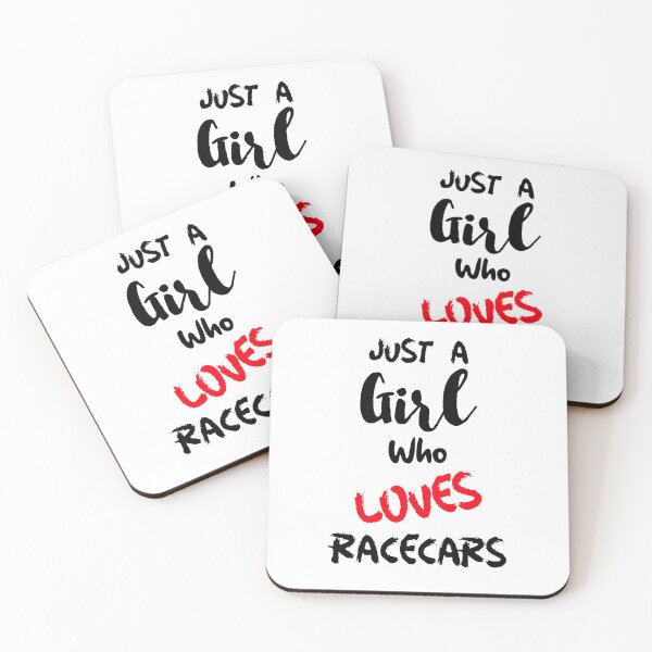 Item preview, Just A Girl Who Loves Racecars designed and sold by DiscGolfTees.