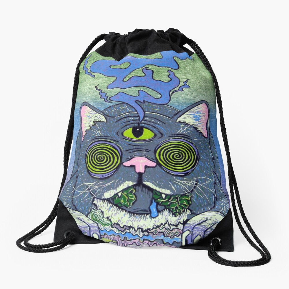 trippy Drawstring Bag