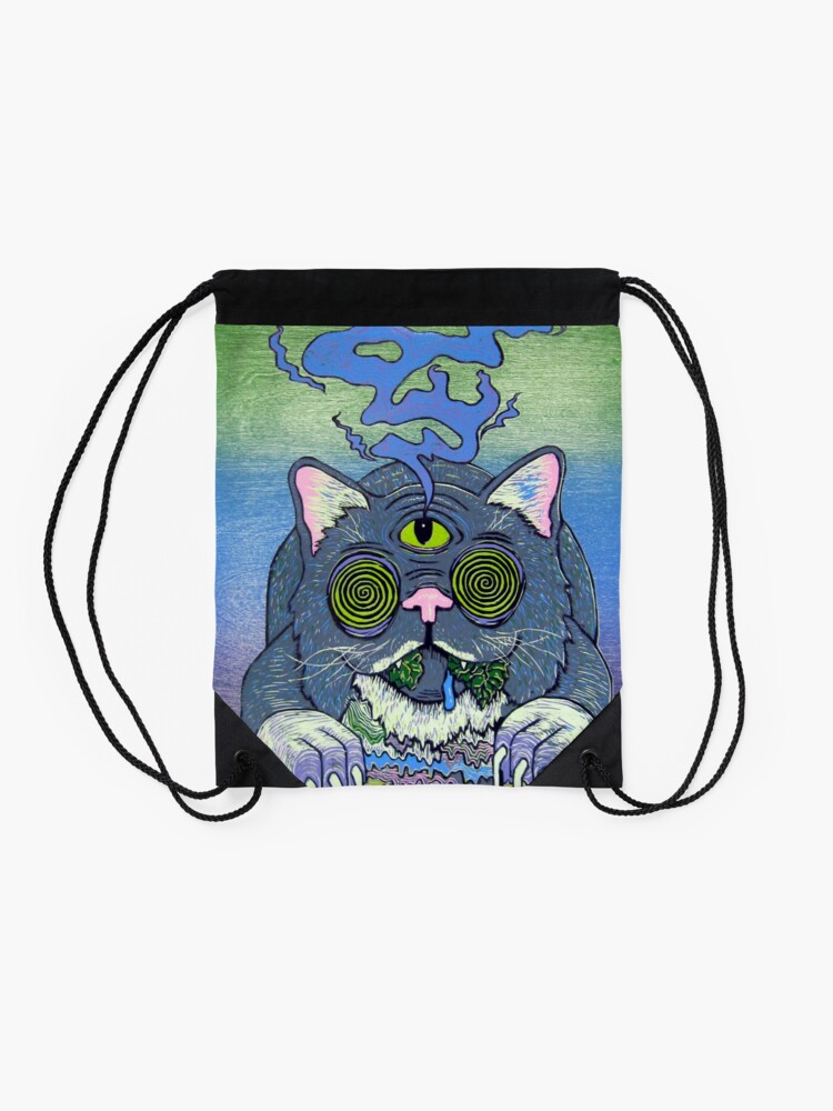 Alternate view of trippy Drawstring Bag