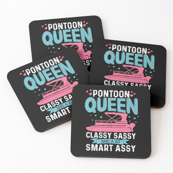 Item preview, Pontoon Queen Classy Sassy and A Bit Smart Assy Funny Pontooning Gift for Women designed and sold by alenaz.