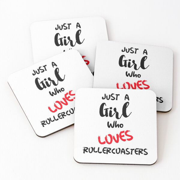 Item preview, Just A Girl Who Loves Rollercoasters designed and sold by DiscGolfTees.