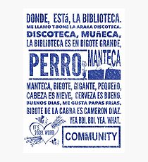 La Biblioteca Rap - Community Photographic Print