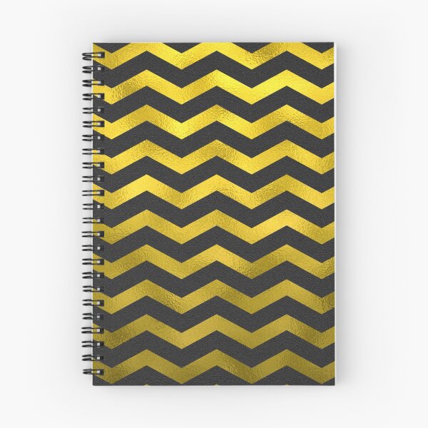 Item preview, Faux Gold Foil Black Metallic Chevron Chevrons designed and sold by SilverSpiral.