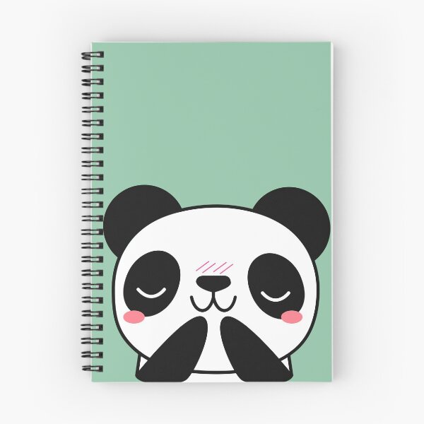 Item preview, Shy Panda Face (Green) designed and sold by Hedda Young.