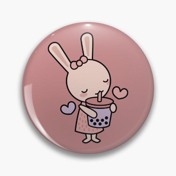 Item preview, Boba Bunny - Cute Bubble Tea Rabbit Pattern designed and sold by BobaTeaMe.