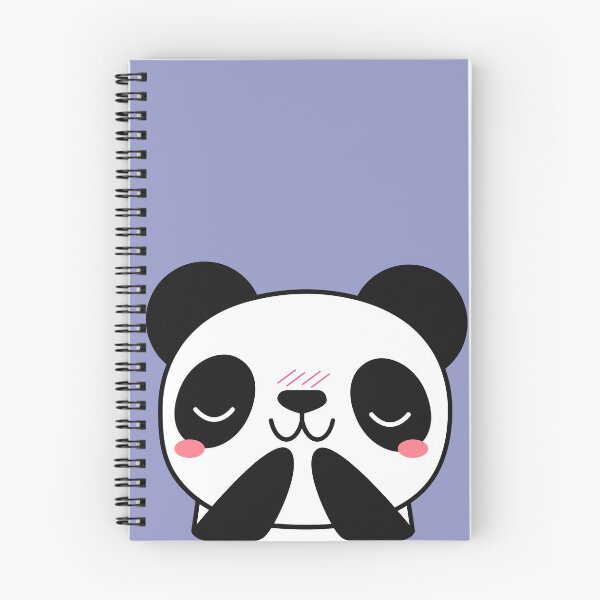 Item preview, Shy Panda Face (Blue) designed and sold by Hedda Young.