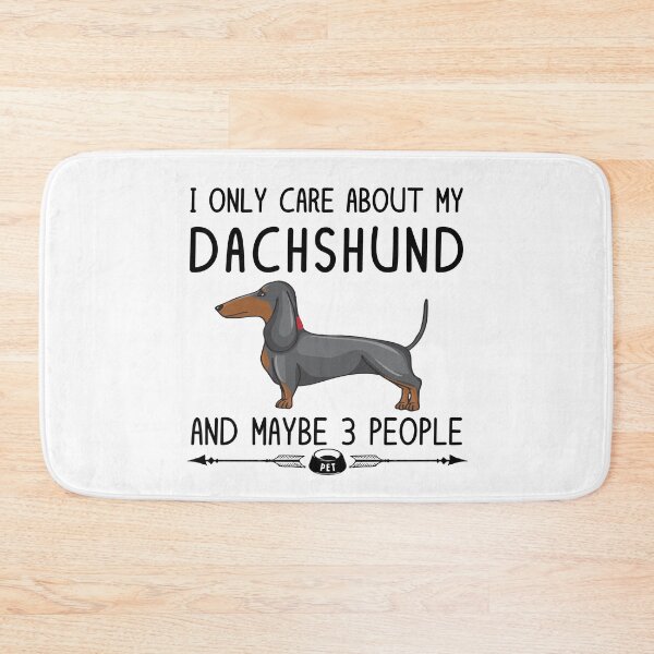 Item preview, I Only Care About My Dachshund designed and sold by Paw Love.