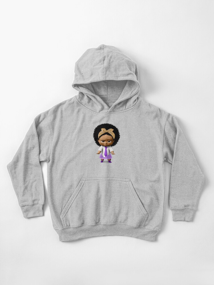 Kinder Hoodie for Sale mit Boss Baby Girl Afroamerikaner von ninakosh Redbubble