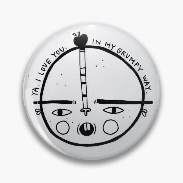 Artikelvorschau, schwarz-weiß mürrisches Gesicht - Muster entworfen und verkauft von BasilTime.