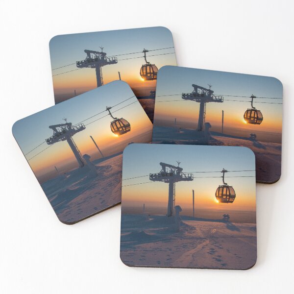 Item preview, Cable Car Passes Setting Sun, Yllas, Finland designed and sold by dvlcom.