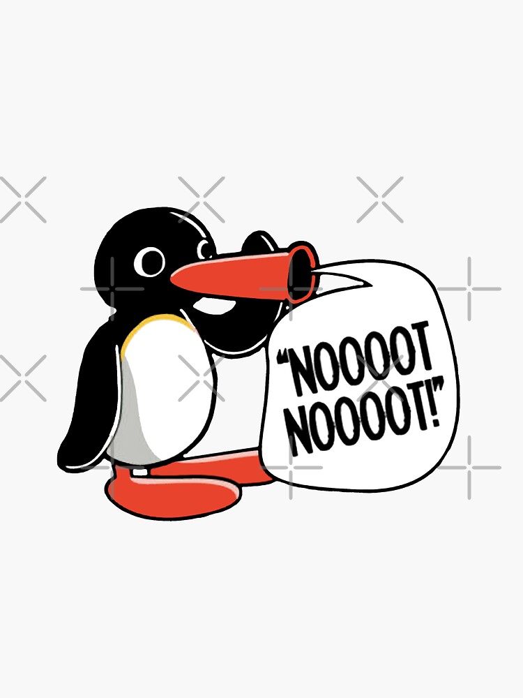 Imagen 3 de 3, Pegatina con la obra Pingu NOOT NOOT , diseñada y vendida por Maycu.