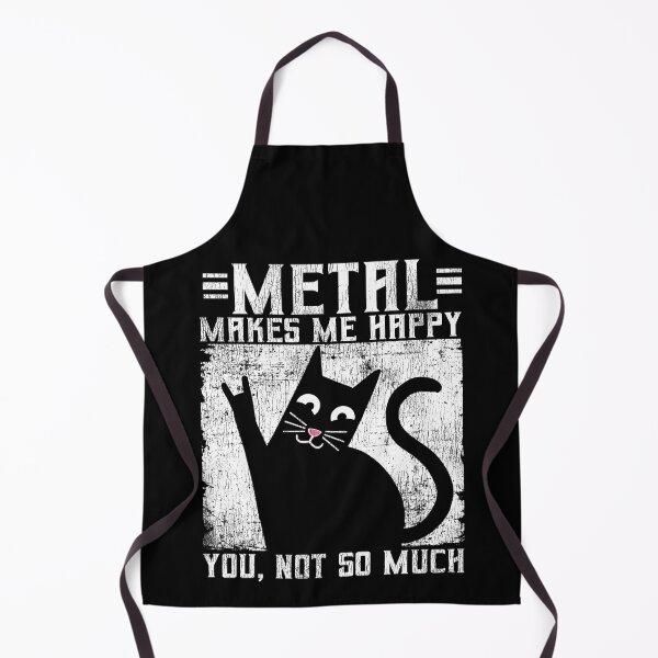 Item preview, Funny Metal Makes Me Happy Cat designed and sold by Stronzi.