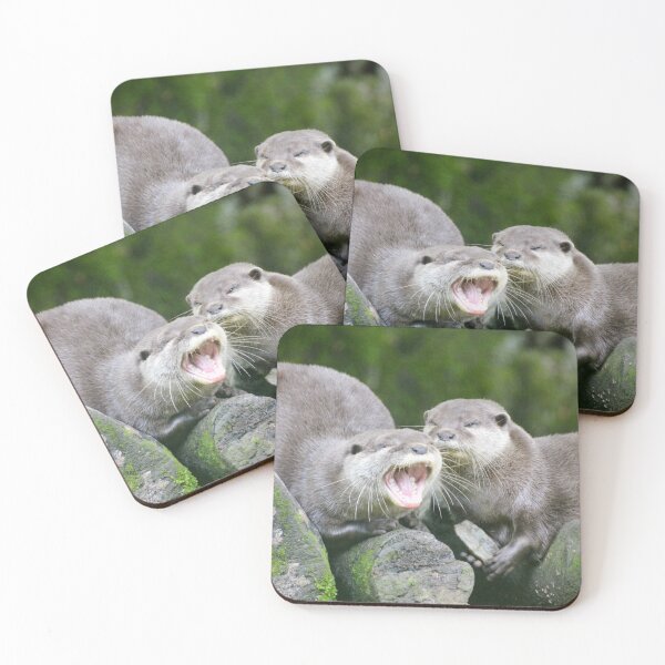 Item preview, Otters yawning designed and sold by Ksswaden.