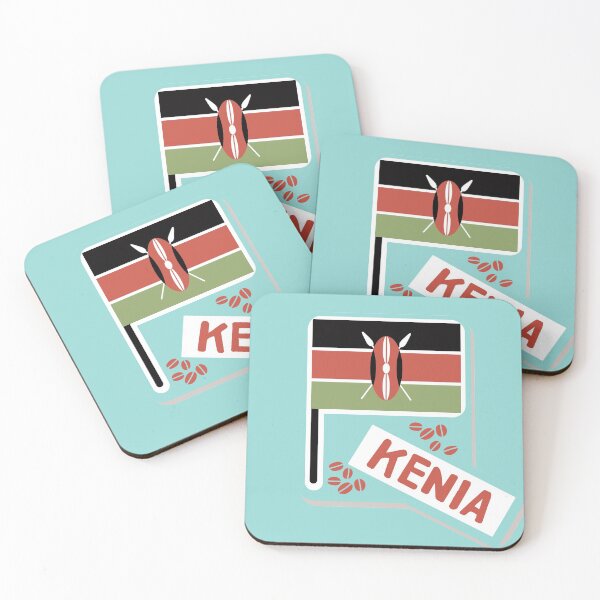 Item preview, Kenia Flag Country Of Coffee designed and sold by YousfiYs.