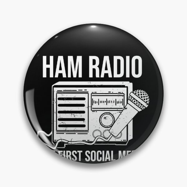 Item preview, Funny Ham Radio Shirt The First Social Media Amateur Radio designed and sold by MarioShirtWorld.