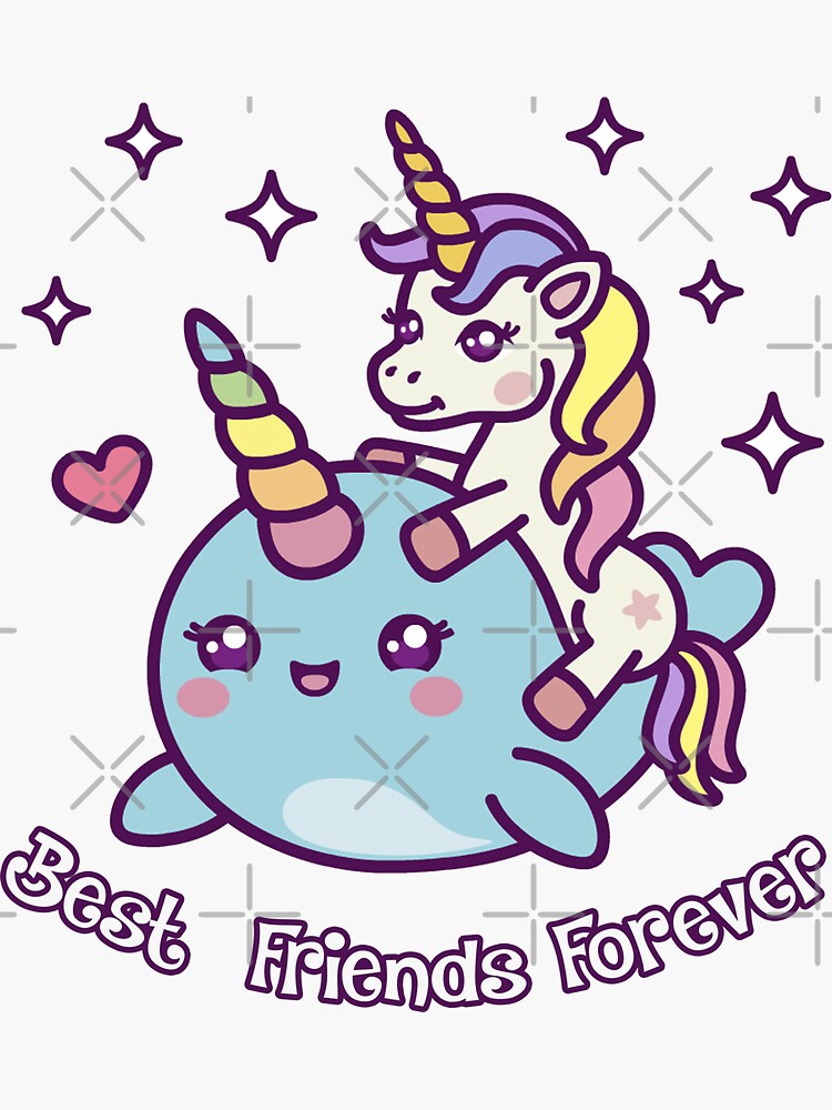 Narwhal and Friends, Emoji Tween Print, Pre-teen Girls, Unicorns