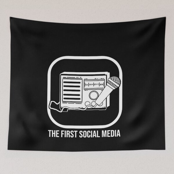 Item preview, The First Social Media Amateur Radio Funny Ham Radio Gift designed and sold by MarioShirtWorld.