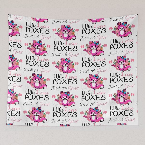 Item preview, Just A Girl Who Loves Foxes designed and sold by PRINTED ..