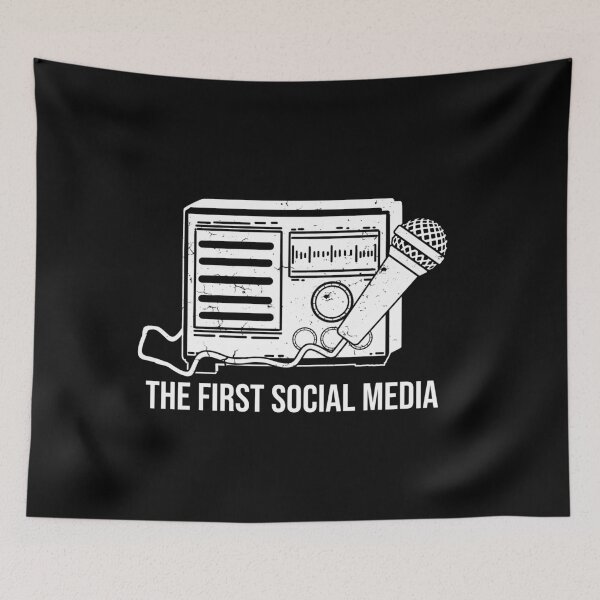 Item preview, First Social Media I Amateur Radio Funny Ham Radio Operator designed and sold by MarioShirtWorld.