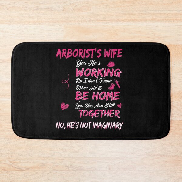 Item preview, Funny Arborist's Wife Shirt - No He Is Not Imaginary designed and sold by WhiteTears.