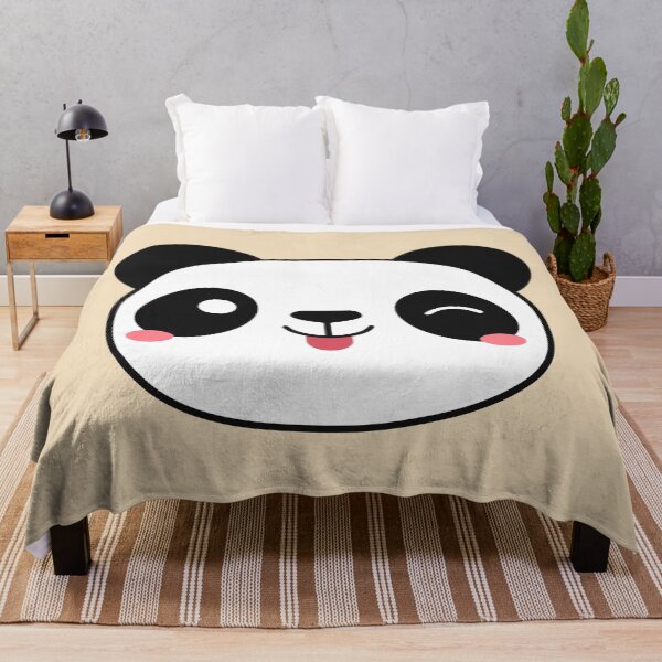 Item preview, Cheeky Panda Face (Yellow) designed and sold by Hedda Young.
