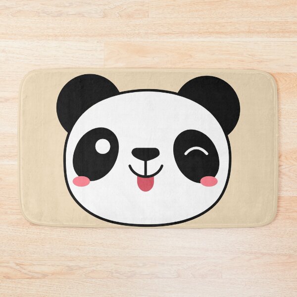 Item preview, Cheeky Panda Face (Yellow) designed and sold by Hedda Young.