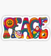 Psychedelic Peace Sticker