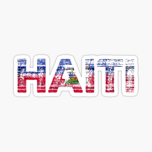 "Haitian Vintage Flag" Sticker For Sale By Livaniaapparel | Redbubble