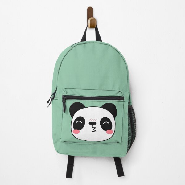 Item preview, Kissing Panda Face (Green) designed and sold by Hedda Young.