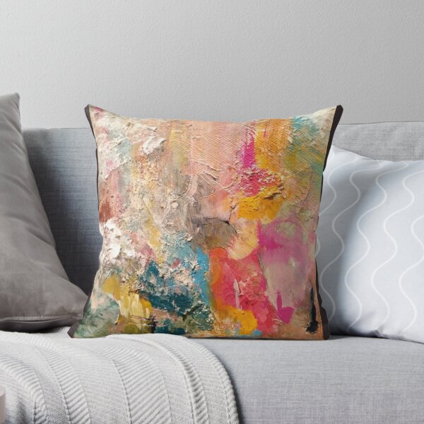 a piece of paper flower Throw Pillow