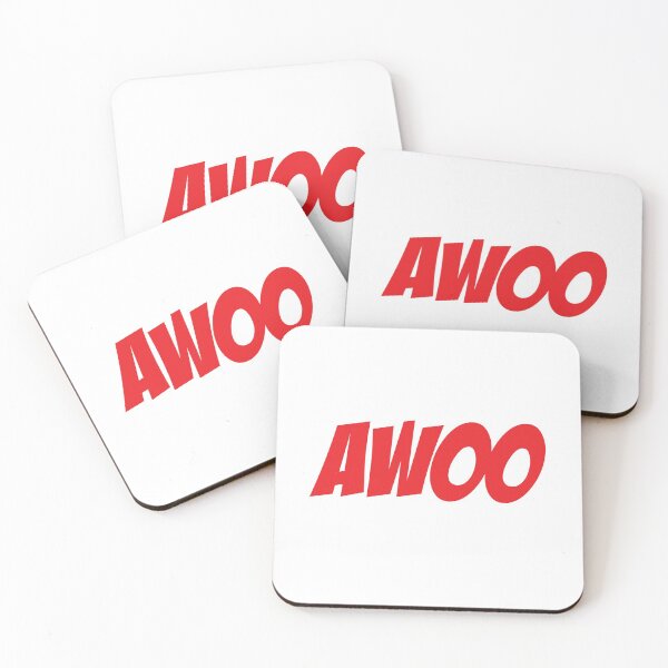 Item preview, Wolves Awoo Cute Furries Furry Logo Wolf Parody designed and sold by yellowdellow.