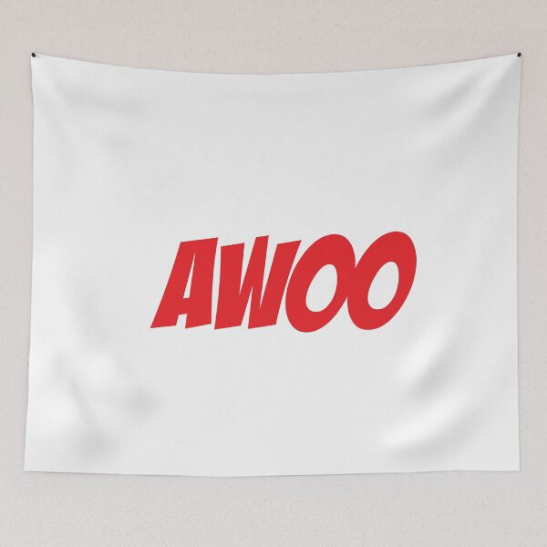 Item preview, Wolves Awoo Cute Furries Furry Logo Wolf Parody designed and sold by yellowdellow.