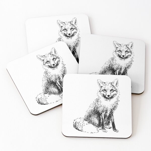 Item preview, Hand Drawn Fox designed and sold by Cute  Pawz.