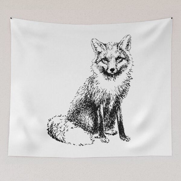 Item preview, Hand Drawn Fox designed and sold by Cute  Pawz.