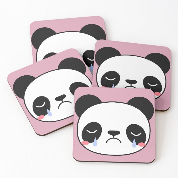 Item preview, Sad Panda Face (Pink) designed and sold by Hedda Young.