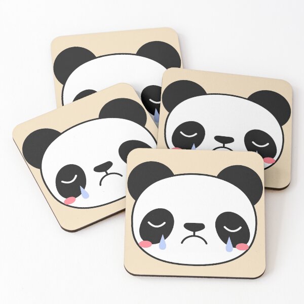 Item preview, Sad Panda Face (Yellow) designed and sold by Hedda Young.
