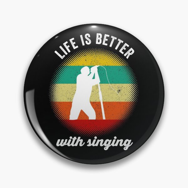 Item preview, Life is better with singing Retro #Whitetext designed and sold by Happy-PrintZ.