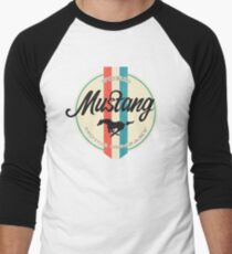 Camiseta ¾ bicolor para hombre Mustang retro
