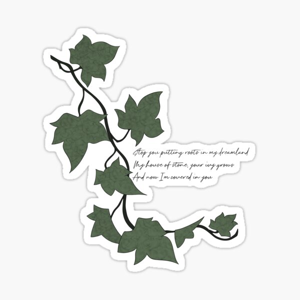 Leaf Arm Ivy Sticker Beautiful And Refined Glossy Evermore